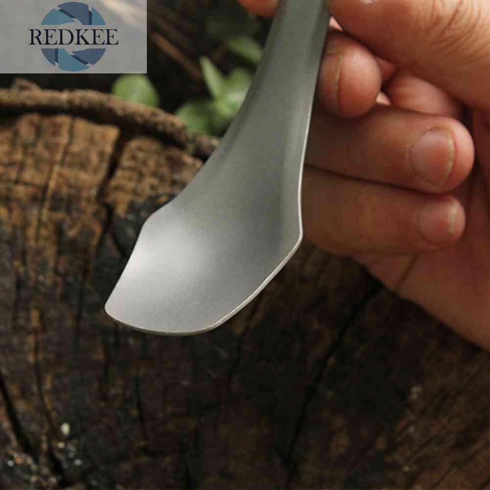 Bộ Muỗng Nĩa 3 Trong 1 Bằng Titan Dùng Cho Cắm Trại