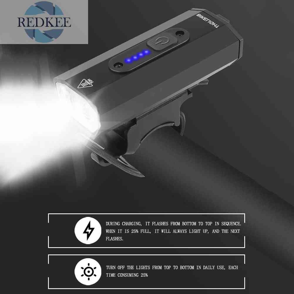 Đèn Pha LED Chống Nước 2xT6 800LM Bằng Nhôm Cho Xe Đạp