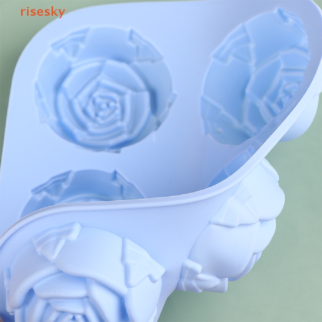 1 Khuôn Silicone Làm Kem / Xà Phòng / Sô Cô La 6 Ô Hình Bông Hoa