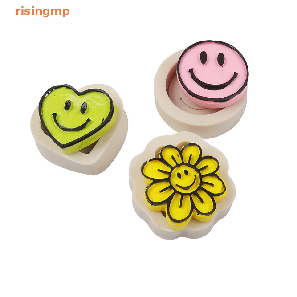 Khuôn Silicon Làm Bánh Xà Phòng Hình Mặt Cười Dễ Thương