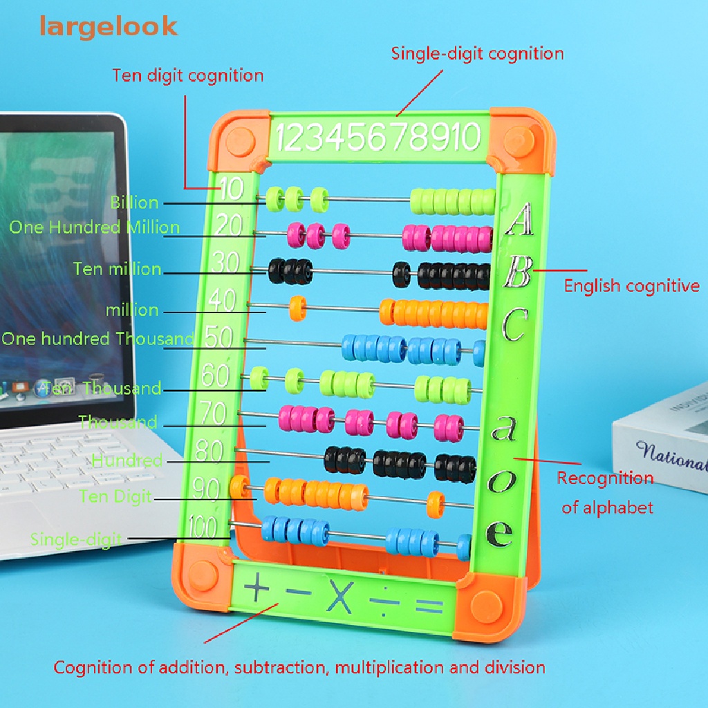 1 Bàn Tính Đồ Chơi Bằng Nhựa Nhiều Màu Sắc Cho Bé