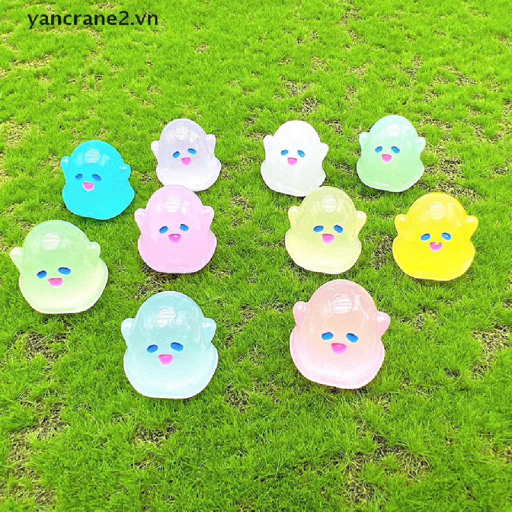 Bộ 2 Tượng Ma Dạ Quang Mini Bằng Nhựa Resin Dễ Thương {yancrane2.vn}