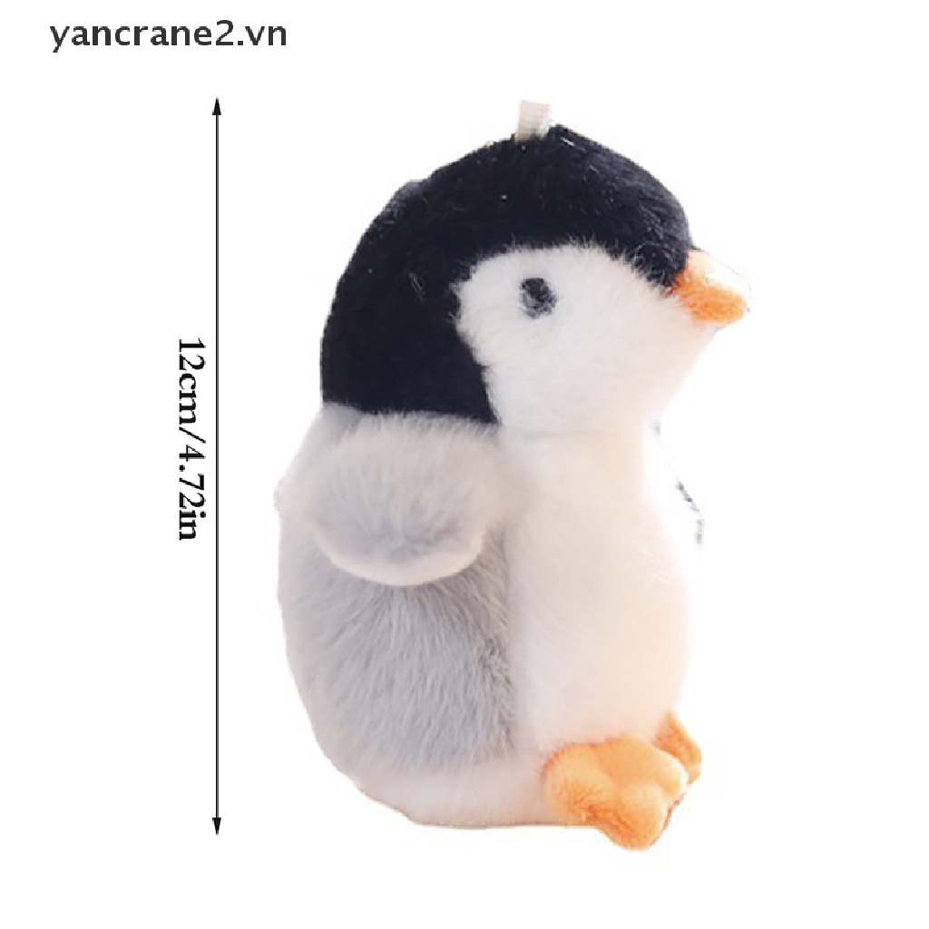 Móc Khóa Hình Chim Cánh Cụt Mắt Nhồi Bông Mềm Mini Dễ Treo {yancrane2.vn} {YAN2}