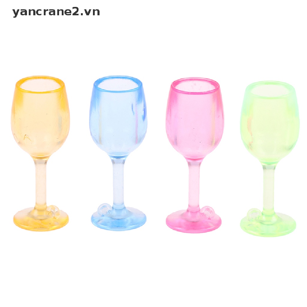 Set 5 Ly Thủy Tinh Uống Rượu Nhiều Màu Sắc Thu Nhỏ 1: 12 {yancrane2.vn}