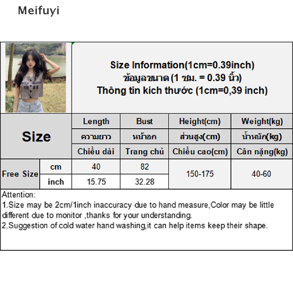 Áo Croptop Dệt Kim Tay Ngắn Cổ Chữ V In Chữ Phong Cách Retro Thời Trang Mùa Hè Cho Nữ