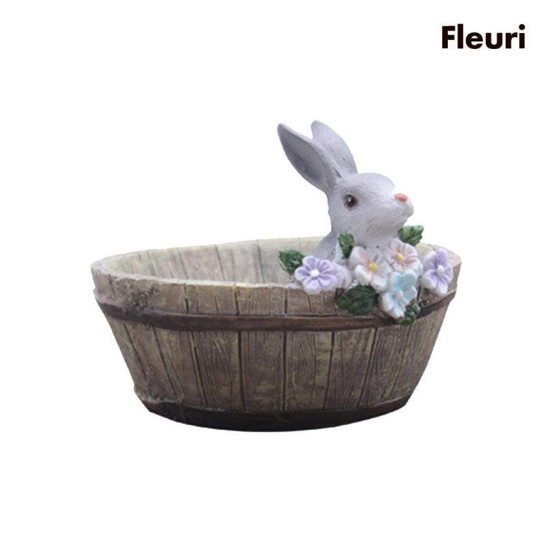 Bình Hoa Để Bàn Hình Thỏ Sáng Tạo Trang Trí Khách Sạn / Phòng Ngủ
