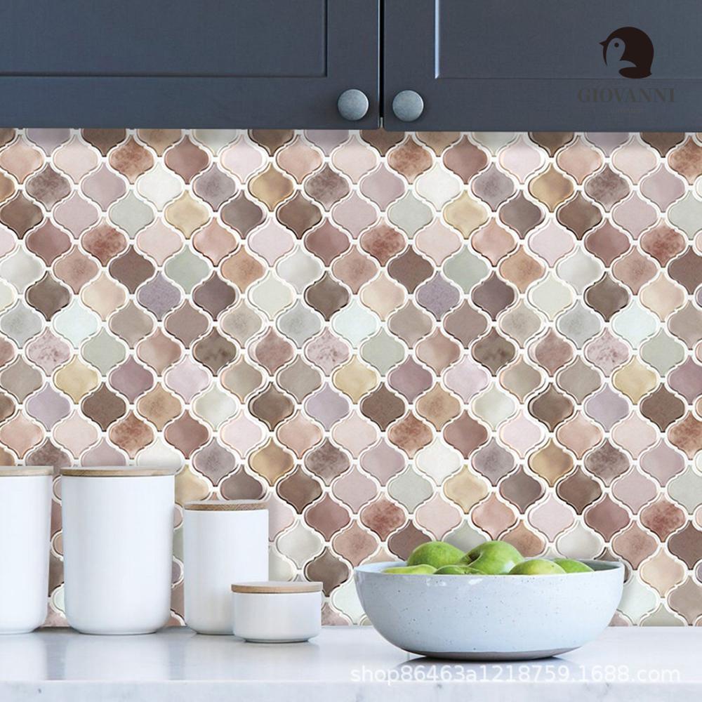 Miếng Dán Sàn Nhà Bằng PVC Chống Thấm Nước Phong Cách Retro Độc Đáo DIY