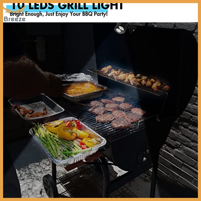 10 Đèn Led 4 Mức Độ Xoay 360 Độ Chống Nước Chịu Nhiệt Dùng Nướng Bbq