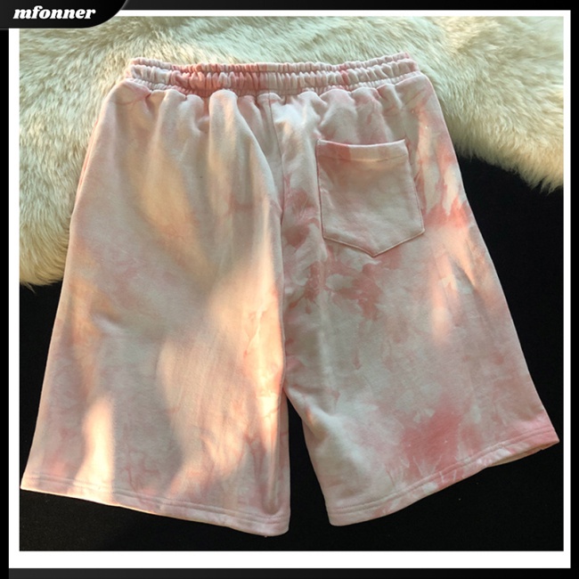 Quần Short Thể Thao Họa Tiết Màu Nhuộm Thời Trang Cho Nam Và Nữ