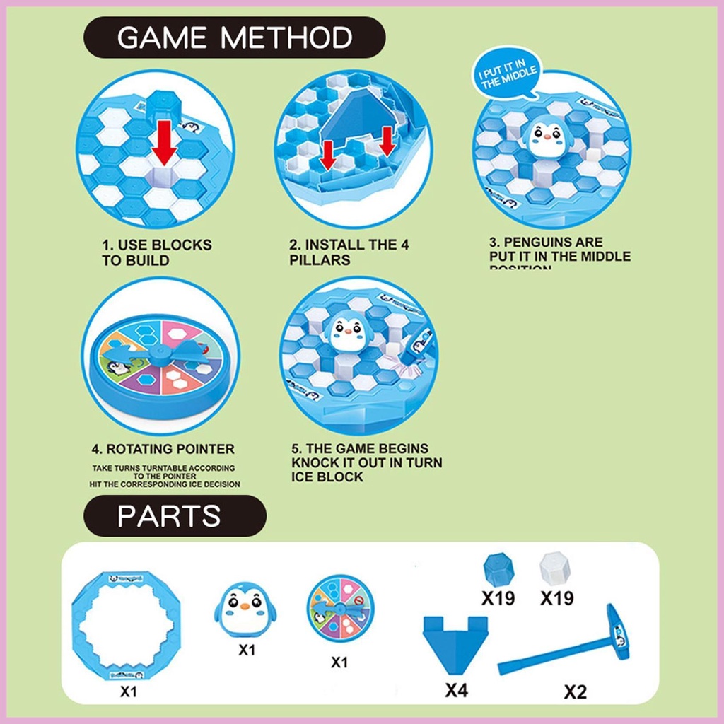 Bộ Đồ Chơi Bàn Chim Cánh Cụt Vui Nhộn Cho Bé