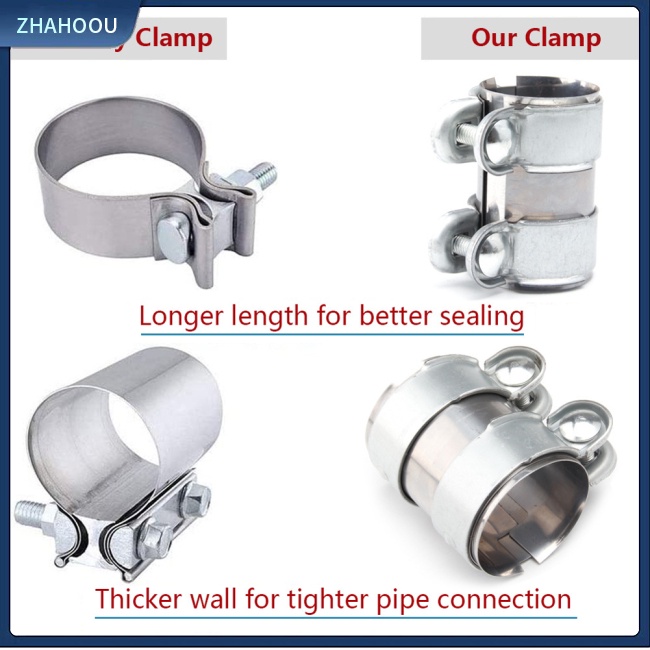 ☃Nhà Cửa☃ Phụ Kiện Kẹp Nối Ống Xả Xe Hơi Chuyên Dụng