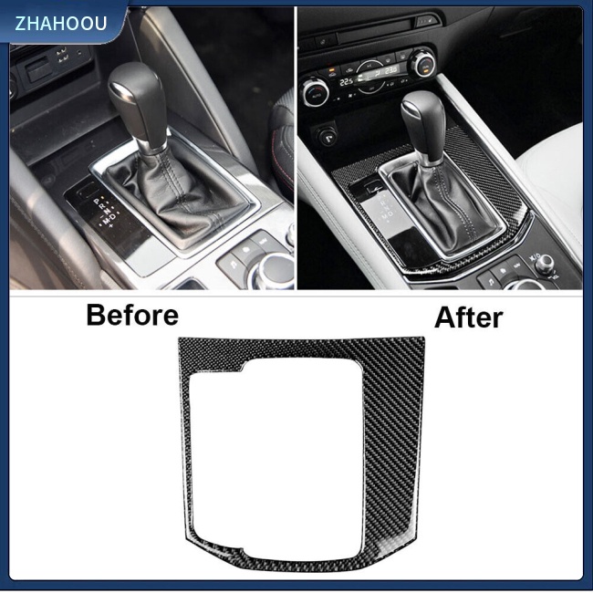 ☃Nhà Cửa☃ Miếng Dán Bảng Điều Khiển Cần Gạt Số Họa Tiết Sợi Carbon Trang Trí Nội Thất Xe Hơi Mazda Cx-5