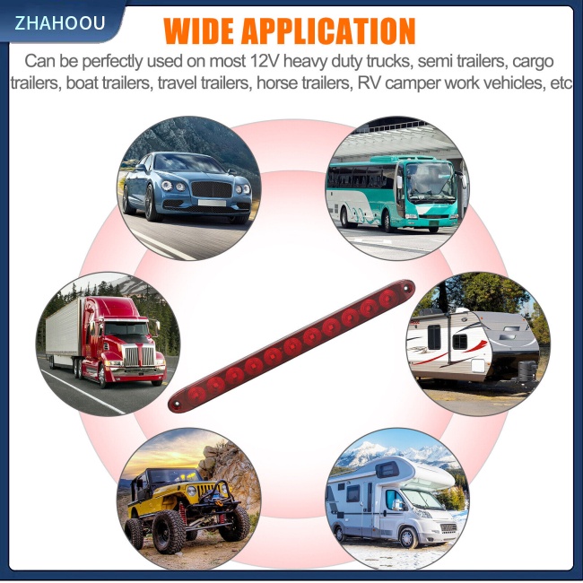 ☃Nhà Cửa☃ Bộ 2 Thanh Đèn Led 15-inch 11 Bóng Ip65 Chống Thấm Nước Cho Xe Tải