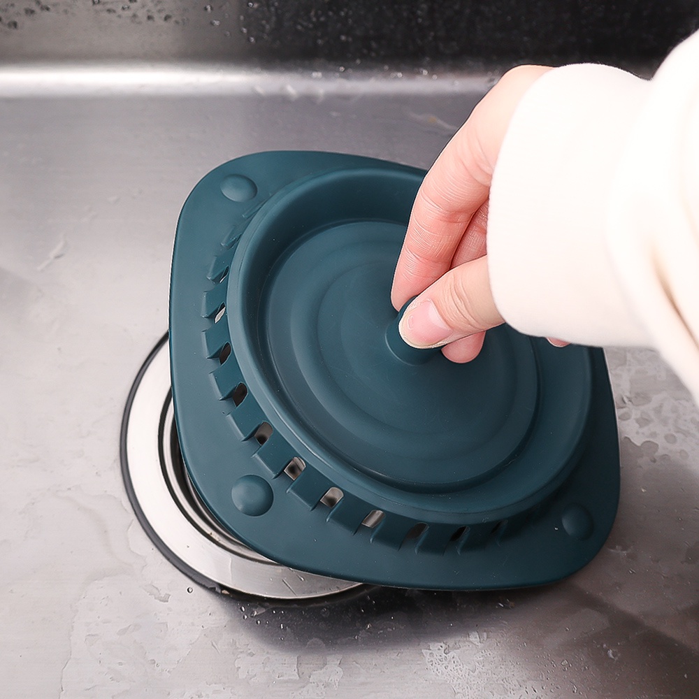 Nắp Đậy Cống Thoát Nước Bồn Rửa Chén / Phòng Tắm Chống Nghẹt Tóc Khử Mùi Tiện Dụng