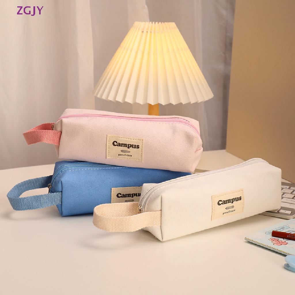 Túi Đựng Bút / Cọ Trang Điểm ZGJY Kawaii Sức Chứa Lớn Có Khóa Kéo Mới