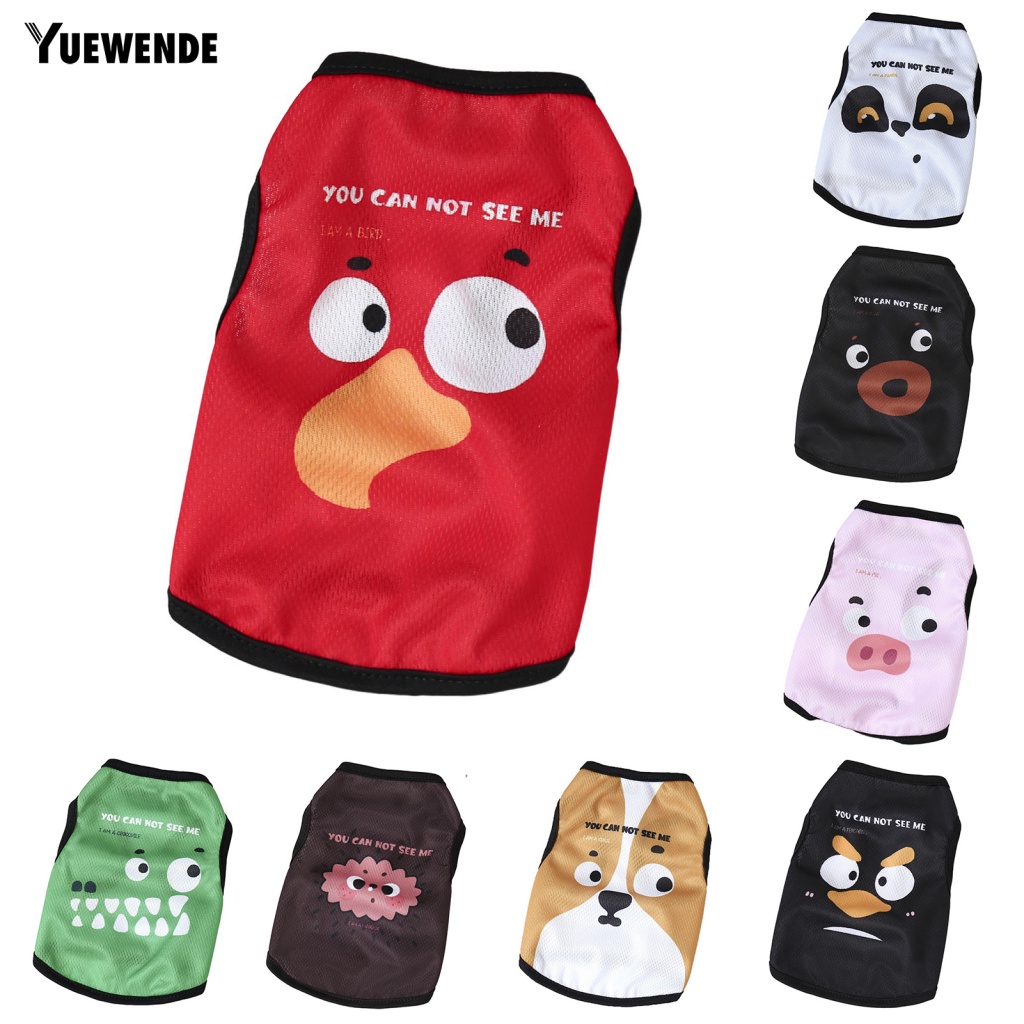 Áo Thun Ba Lỗ Thoải Mái In Họa Tiết Động Vật Dễ Thương Dành Cho Thú Cưng