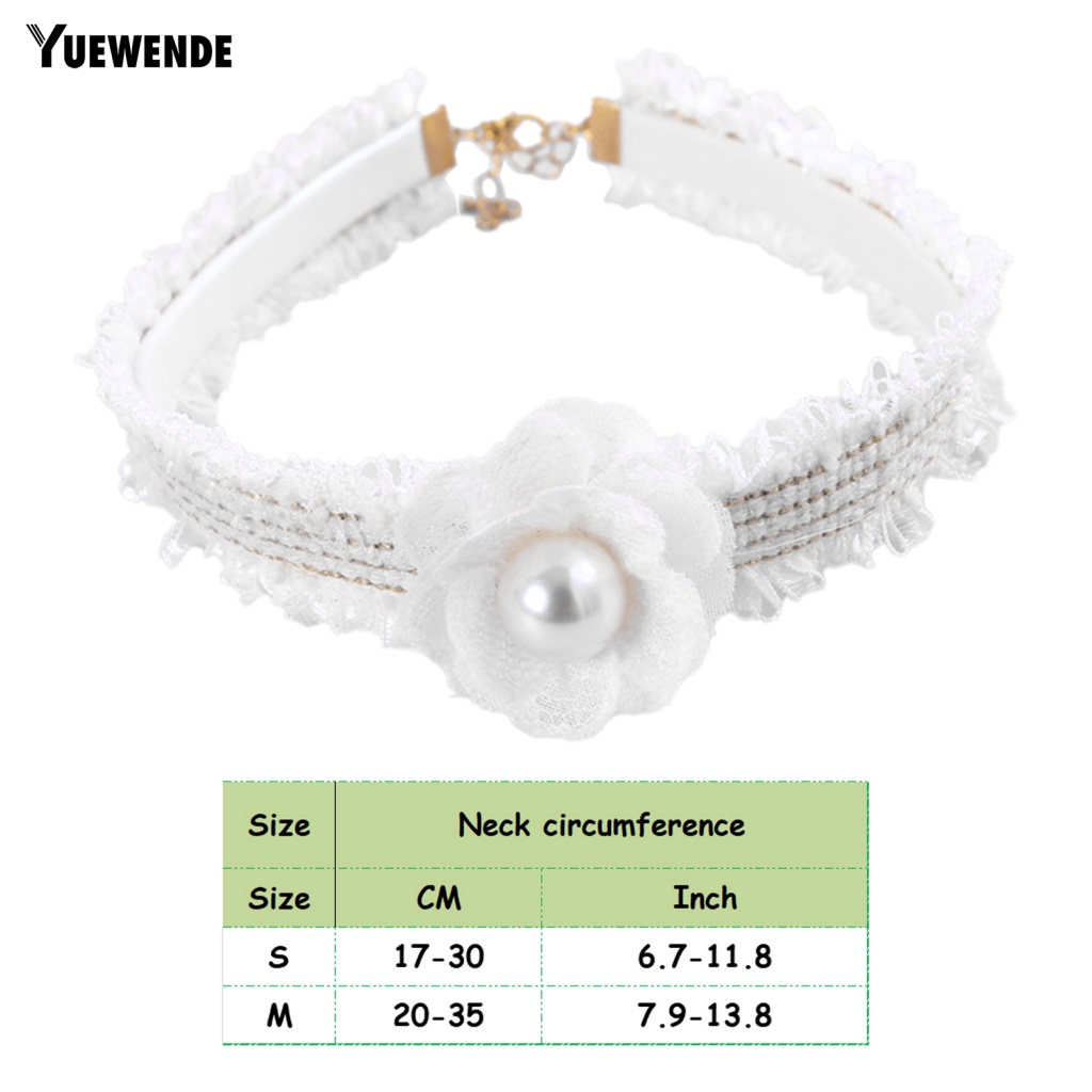 Vòng Cổ Gắn Chuông Và Ngọc Trai Giả Cho Thú Cưng