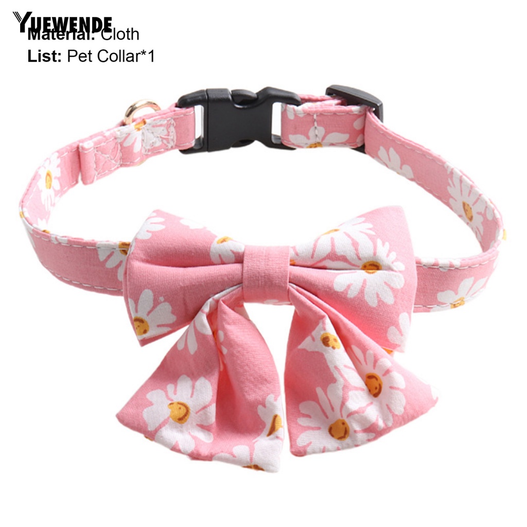 Vòng Cổ Thú Cưng Họa Tiết Hoa Dễ Thương