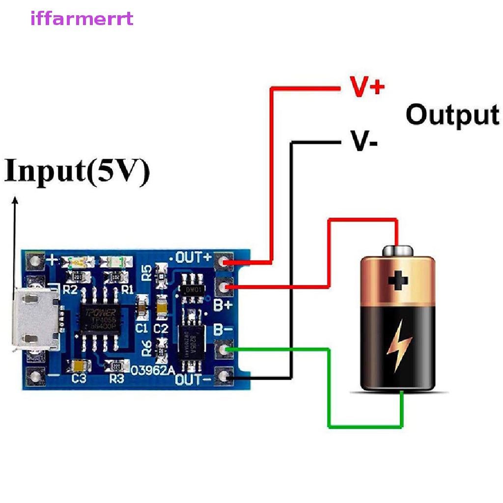 Bộ 5 Linh Kiện Điện Tử 5V 1A TYPE-C Micro USB 18650 TC4056A TP4056