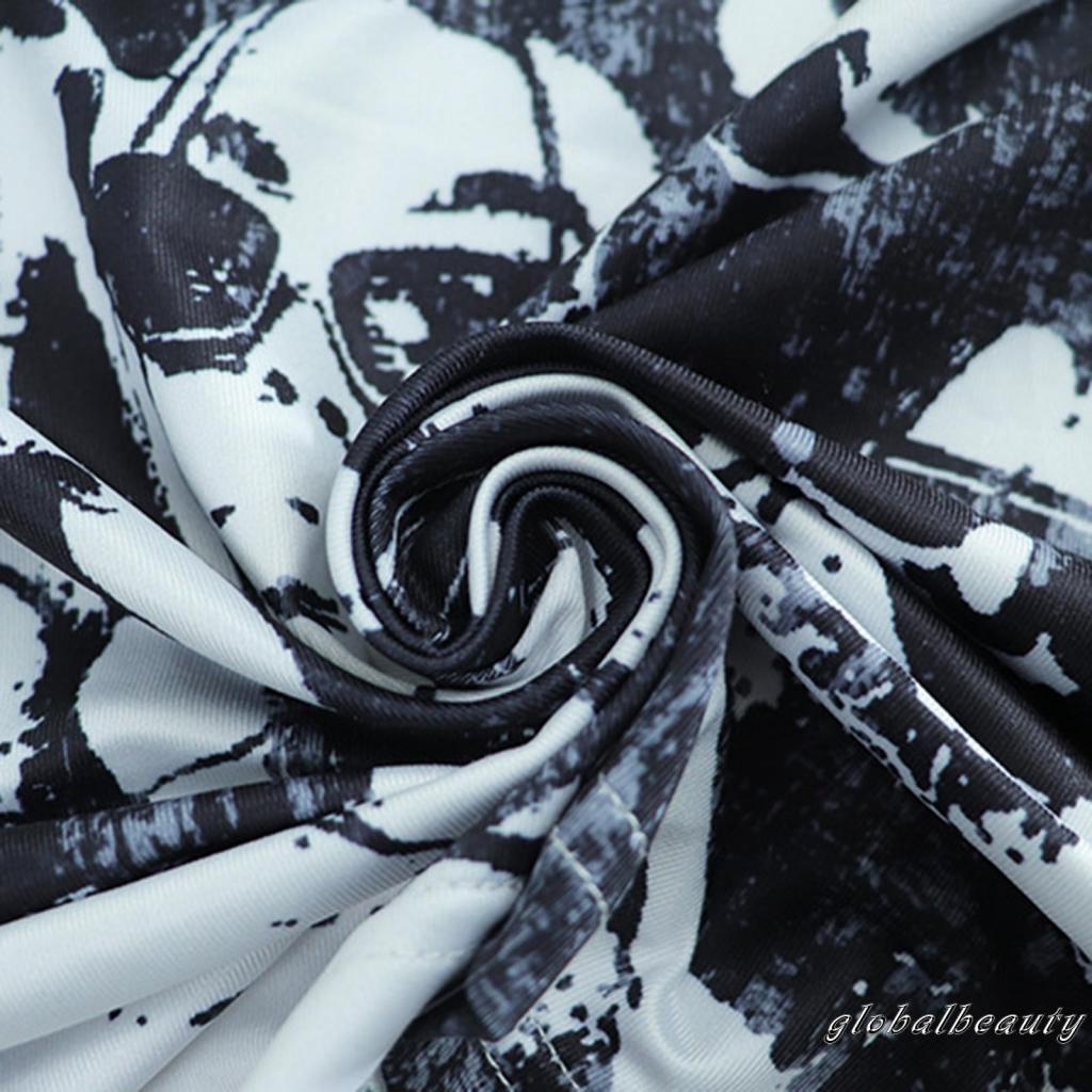 Bộ Áo Tank Top + Chân Váy Ôm In Họa Tiết Nhân Vật Hoạt Hình Thời Trang Mùa Hè Cho Nữ