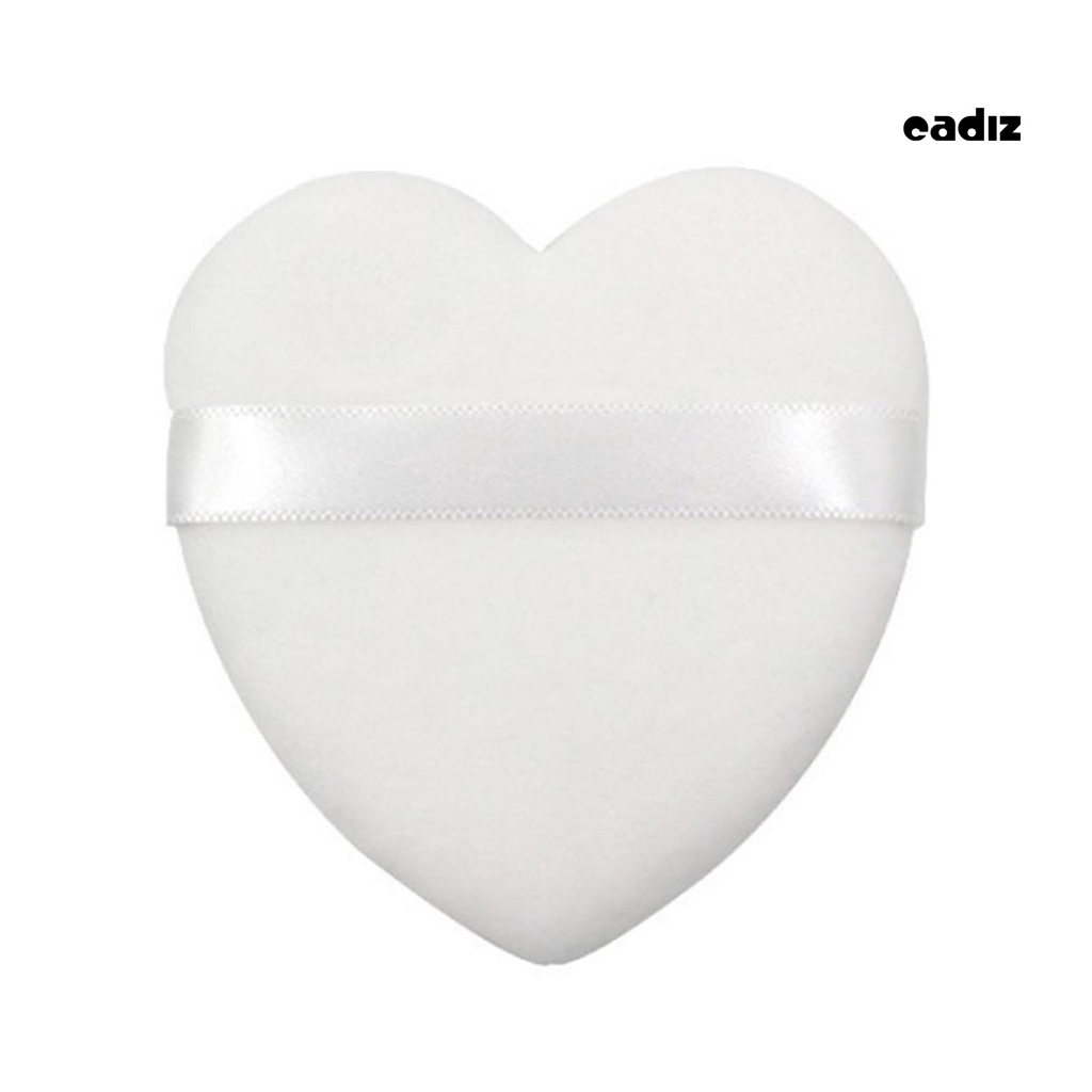 Mút Trang Điểm Cotton Độ Đàn Hồi Cao Hình Trái Tim Có Thể Tái Sử Dụng Cho Nữ