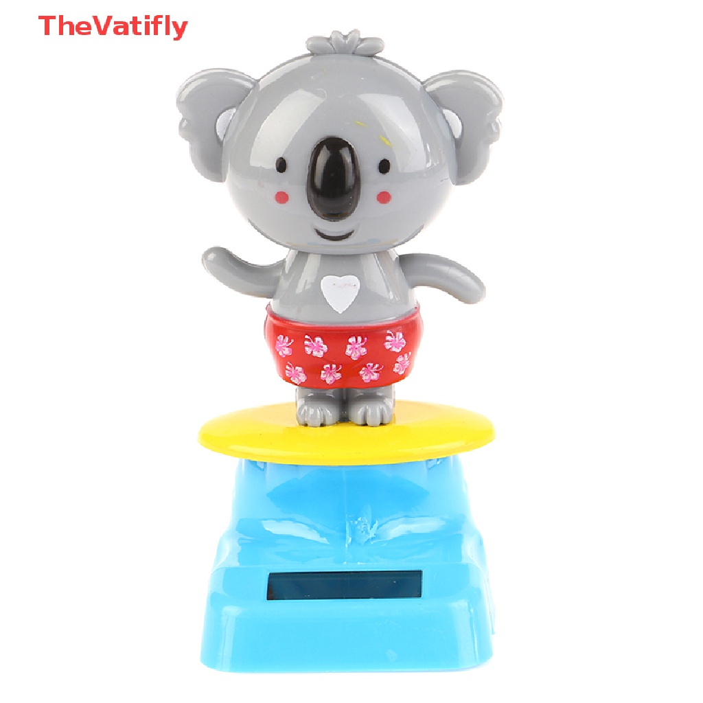 [Thevalifly] Đồ Chơi Trang Trí Xe Hơi Hình Gấu Koala Hoạt Hình Lắc Đầu Chạy Bằng Năng Lượng Mặt Trời Đáng Yêu