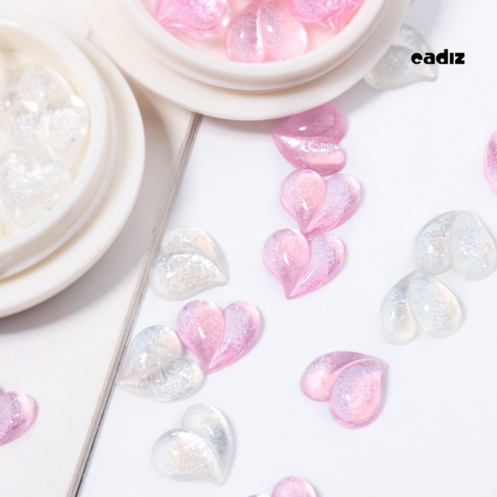 Set 10 Hộp Phụ Kiện Trang Trí Móng Tay Nghệ Thuật Ba Chiều Bằng Nhựa Trong Suốt