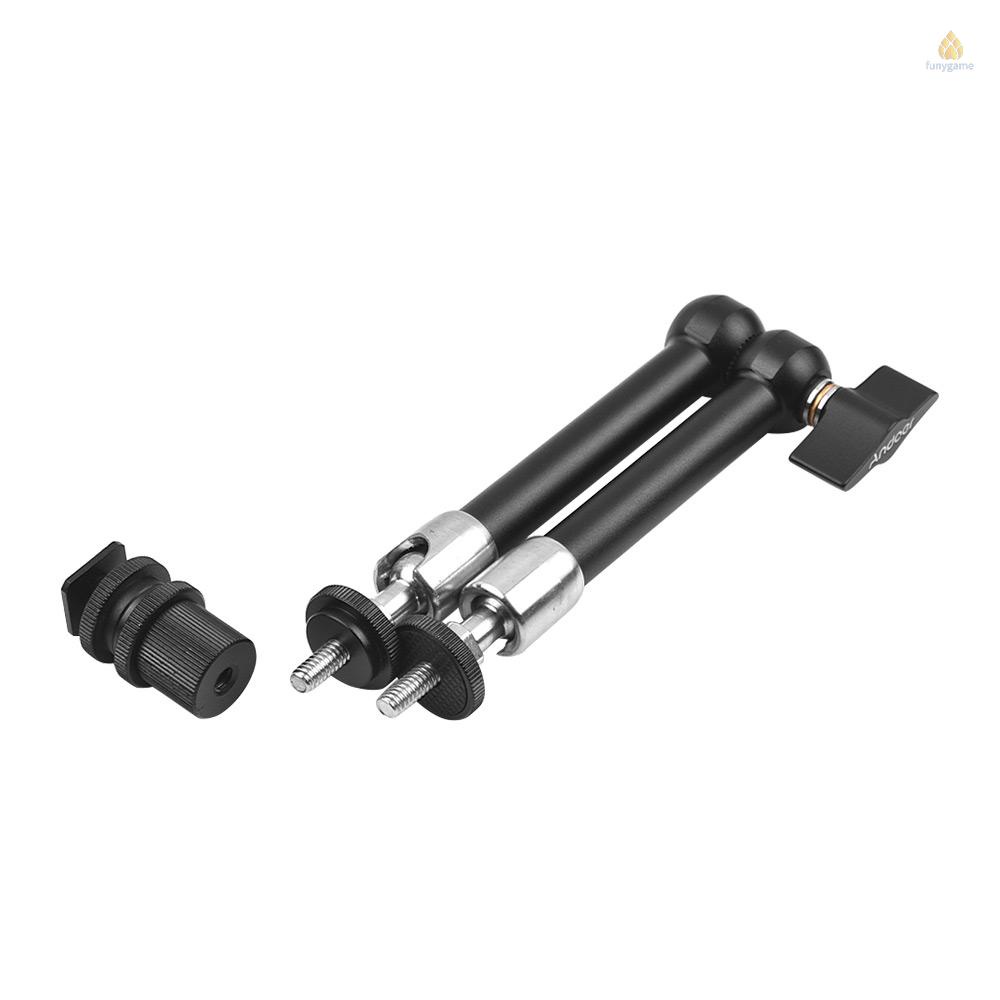 Cánh Tay Ma Sát Andoer 11 "Bằng Thép Không Gỉ Cách Điện Với Kẹp Có Thể Điều Chỉnh Cho Máy Ảnh DSLR / Màn Hình / Đèn LED / Micro