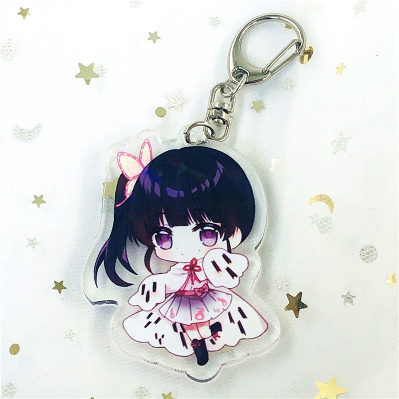 Móc Chìa Khóa Bằng Acrylic Hình Hoạt Hình Demon Slayer Độc Đáo