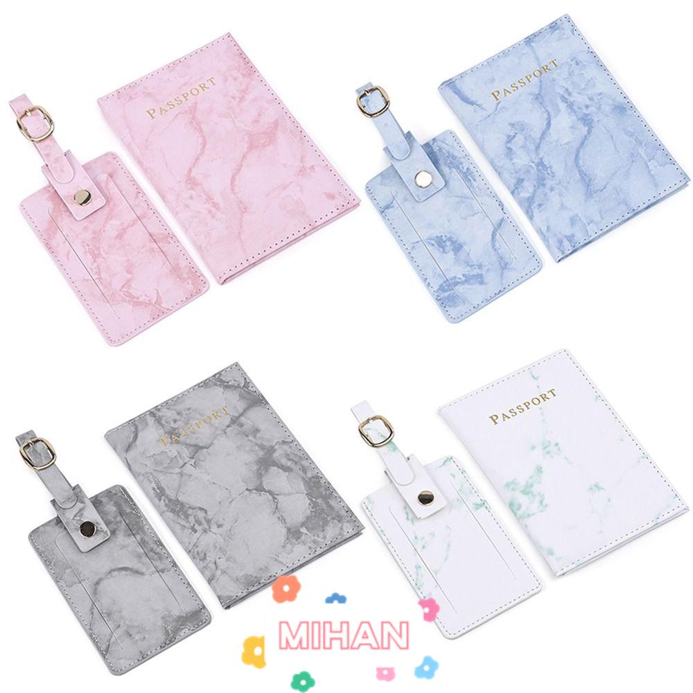 Set 2 Bao Da Bọc Hộ Chiếu Thiết Kế Xinh Xắn Tiện Dụng MIHAN1