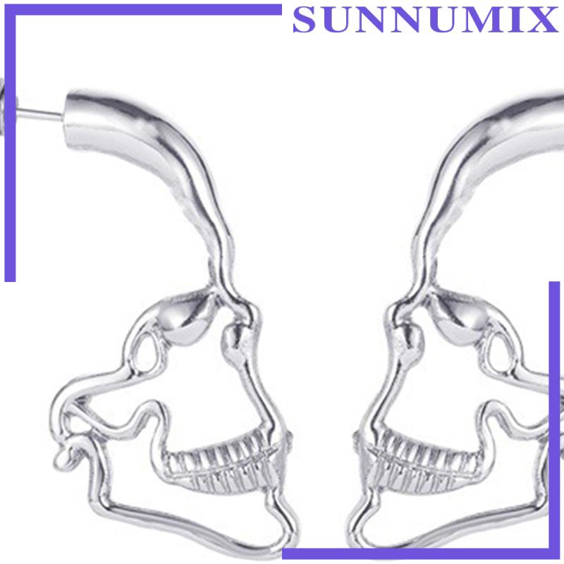 Bông Tai Hình Đầu Lâu Phong Cách Punk Cổ Điển Độc Đáo