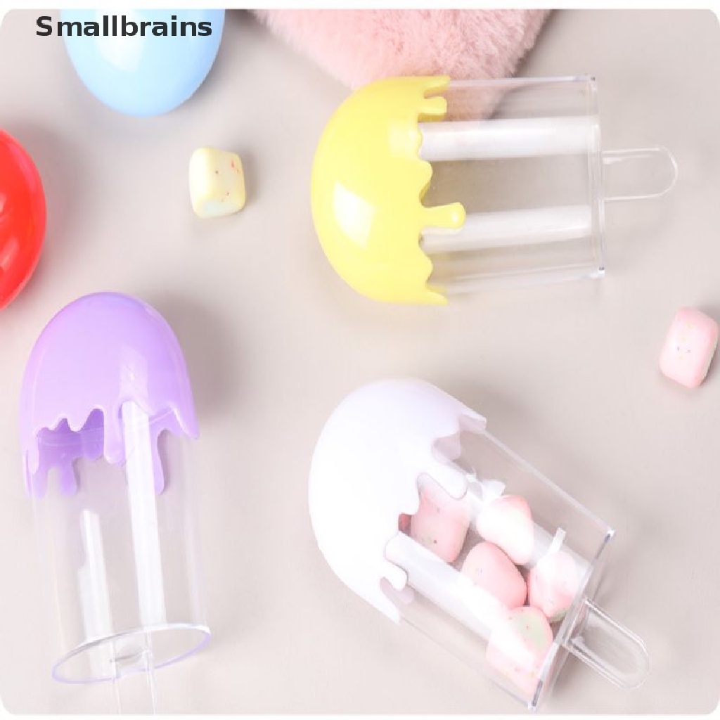 Smbr Hộp Đựng Kẹo Trong Suốt Hình Que Kem Ngọt Ngào Dễ Thương Cho Bé Tắm Sinh Nhật BR