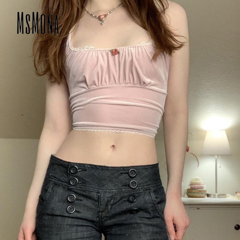 Áo Tank Top Sát Nách Cổ Vuông Màu Tương Phản Thời Trang 2023 Cho Nữ