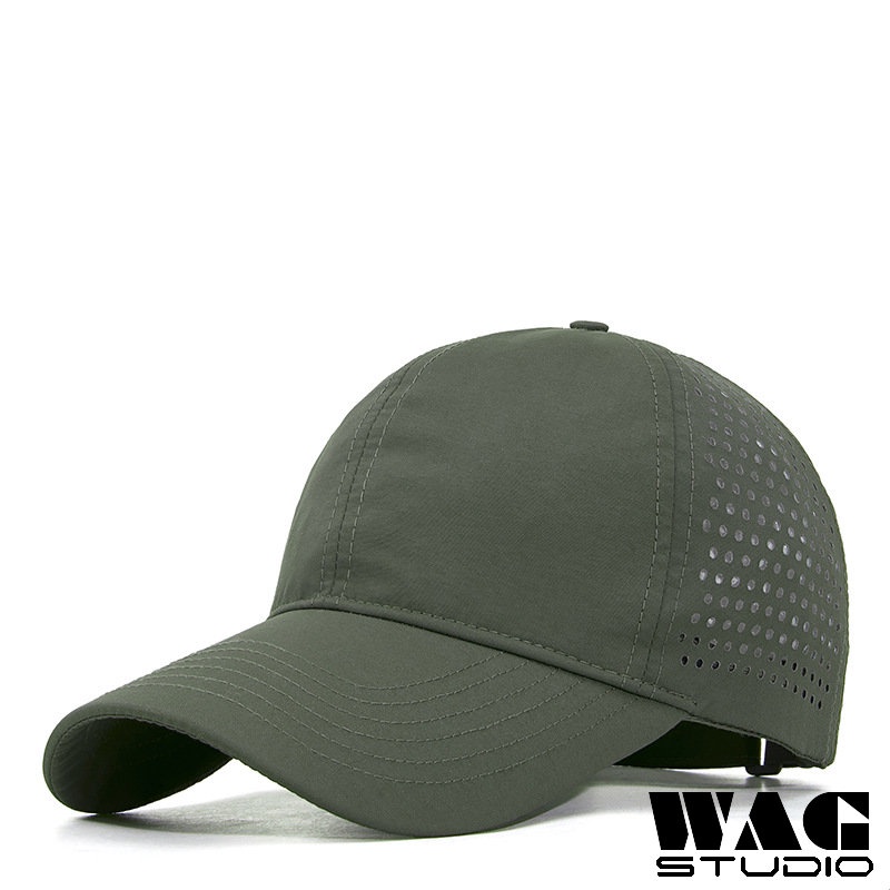 Mũ Lưỡi Trai 6 Ngăn Thoáng Khí Nhanh Khô Màu Trơn Thời Trang Mùa Hè Cho Nam Và Nữ