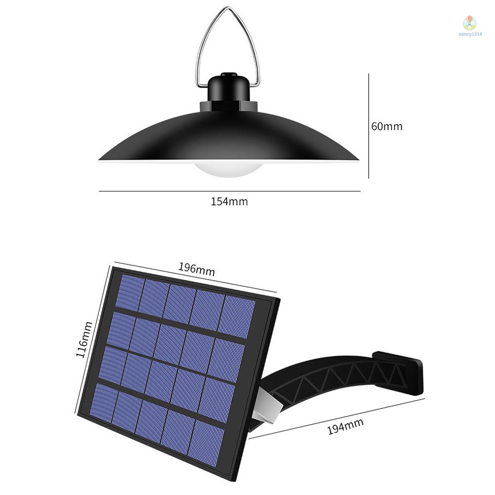 Đèn LED Năng Lượng Mặt Trời Hai Đầu Chống Thấm Nước Có Thể Sạc Lại Gắn Trần Nhà Trang Trí Sân Vườn