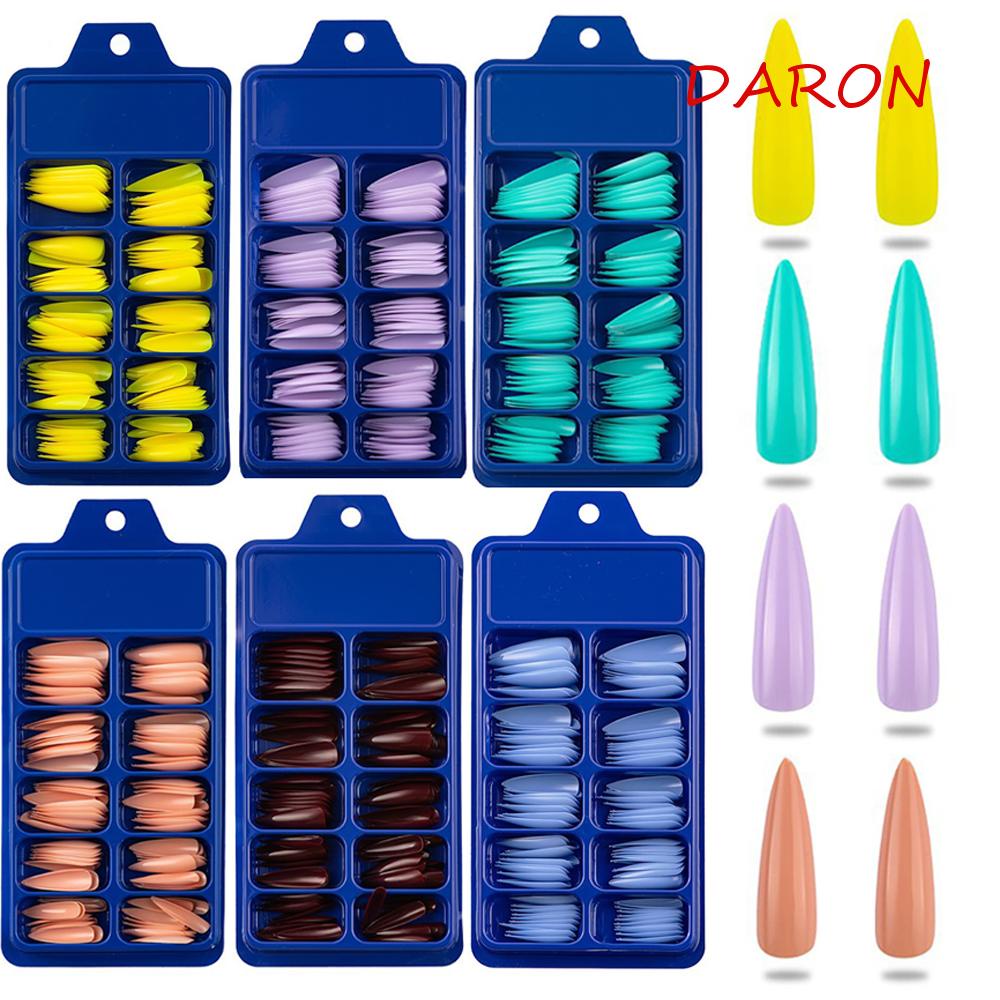 Bộ Móng Tay Giả Nối Dài Bằng Acrylic Nhiều Màu Sắc Che Phủ Toàn Diện