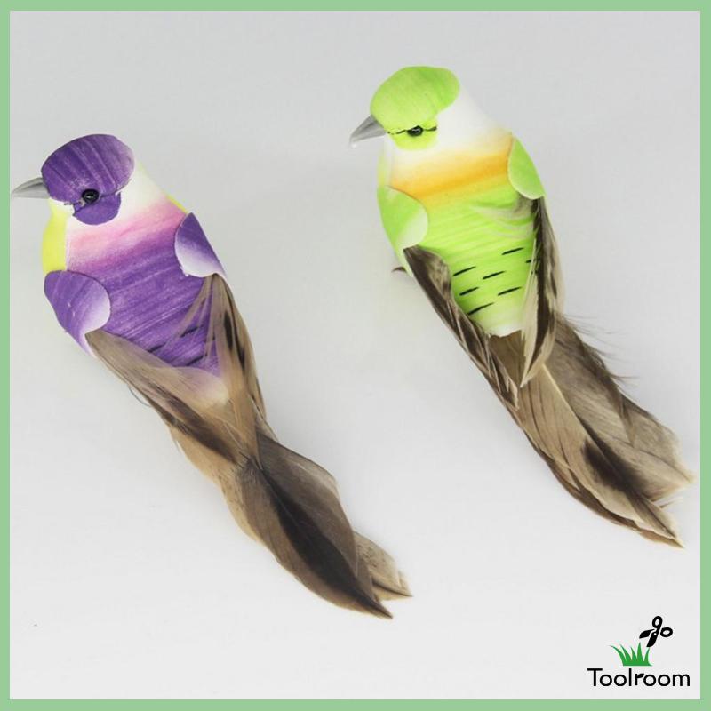 Chú Chim Nhân Tạo Nhiều Màu Sắc Sống Động Dùng Trang Trí