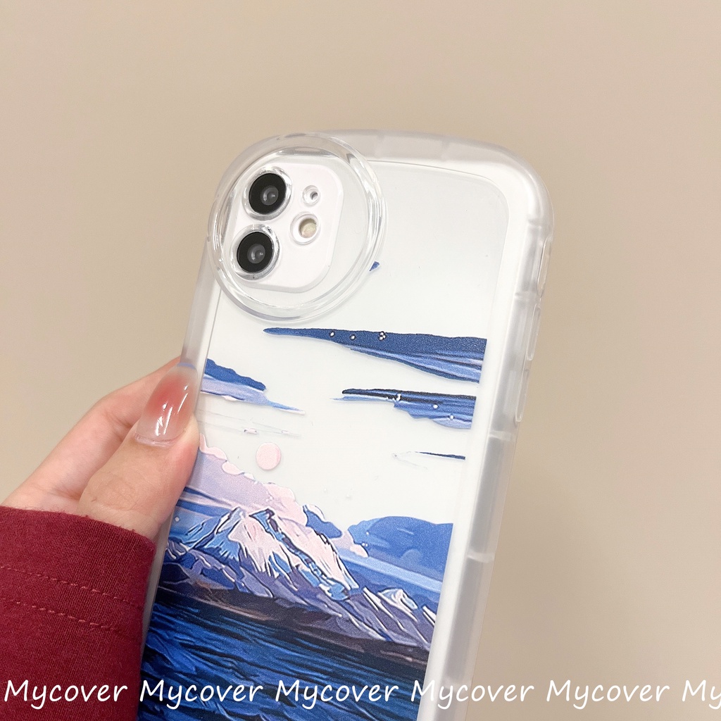 Ốp Điện Thoại Chống Sốc Họa Tiết Ngọn Núi Cho iPhone 14 13 12 11 Pro Max Xs XR X 8 7 6 Plus SE 2020