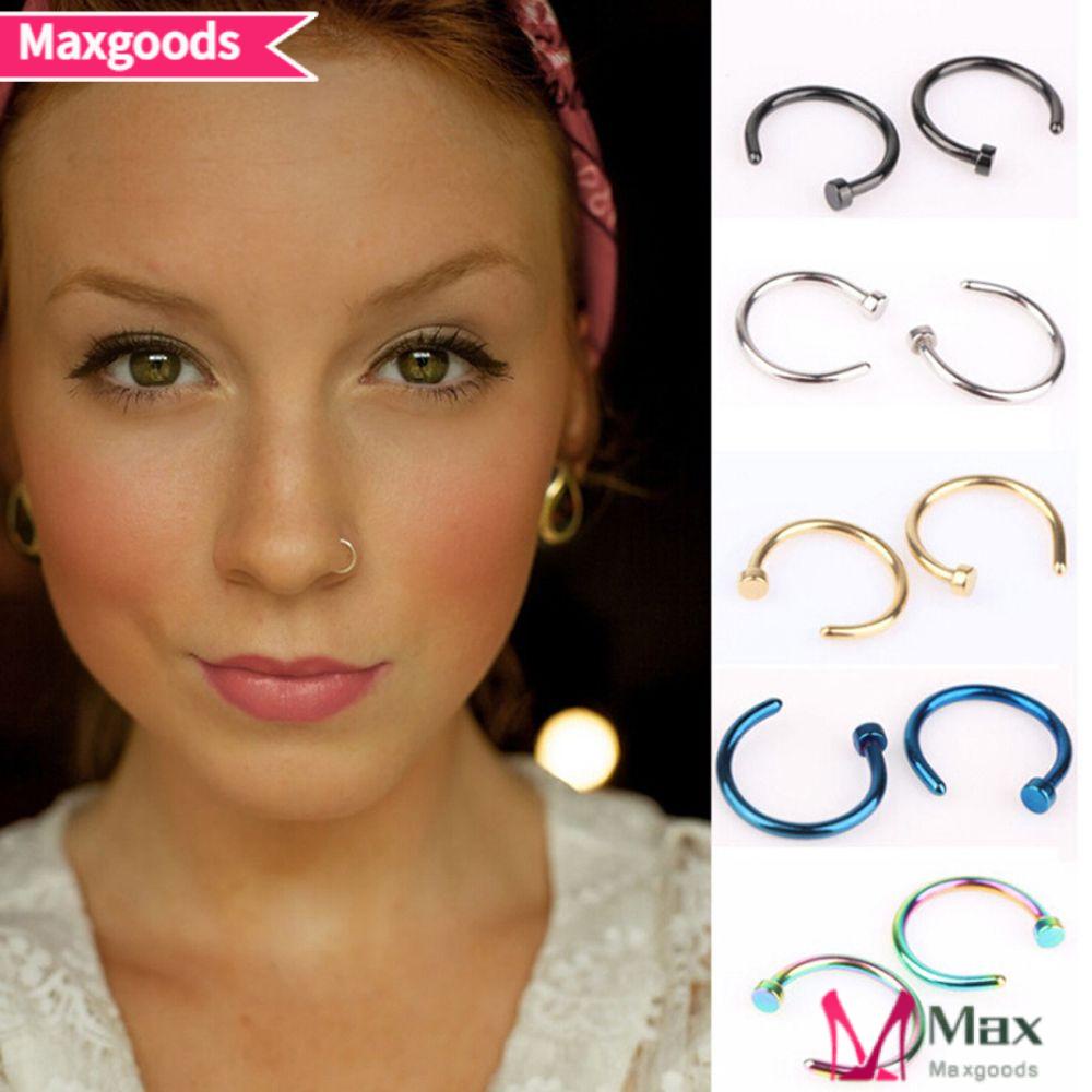 Set 3 / 5 / 10 Khuyên Mũi 8mm Trang Sức Cơ Thể Unisex