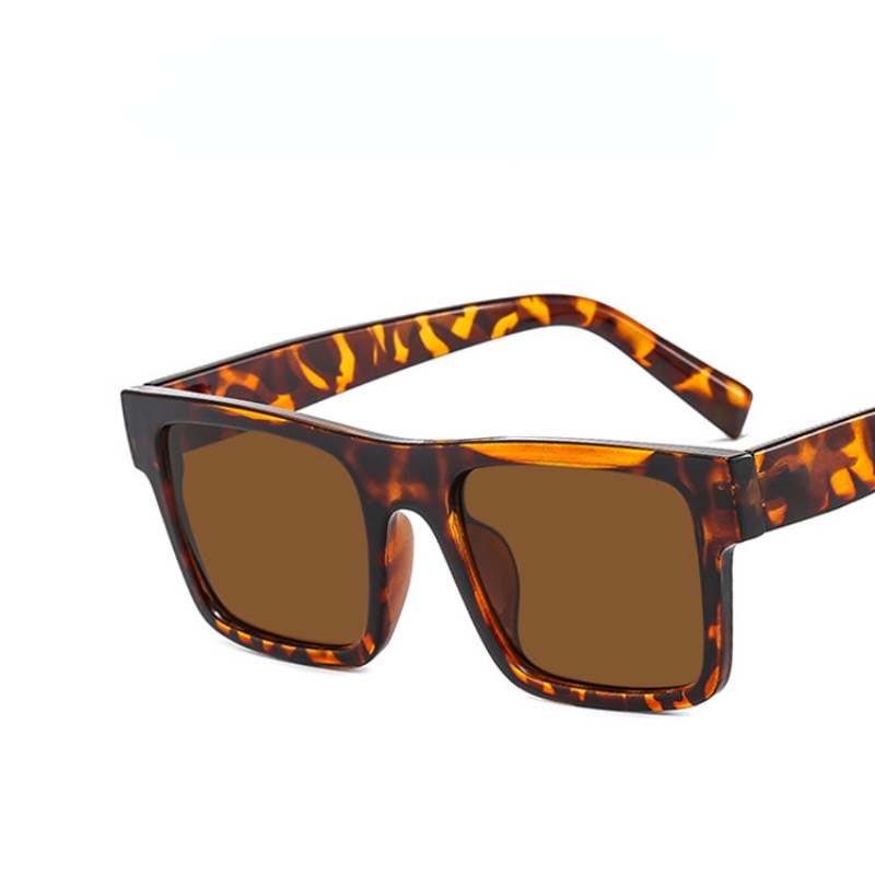 (AIMURUSI) COD Kính Mát Gọng Vuông Lớn Phong Cách Âu Mỹ Retro Cho Nam Và Nữ