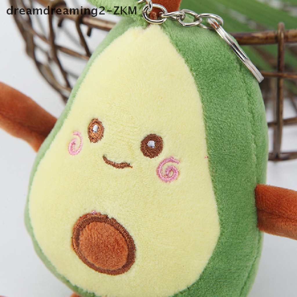[Dreaming] Móc Khóa Đồ Chơi Nhồi Bông Hình Quả Bơ Hoạt Hình Dễ Thương Làm Quà Tặng Trang Trí Ba Lô [zkm]