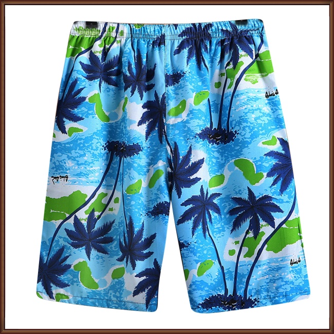 Quần Short Đi Biển Dáng Rộng Nhanh Khô In Họa Tiết Nhiều Màu Sắc Cá Tính Cho Nam