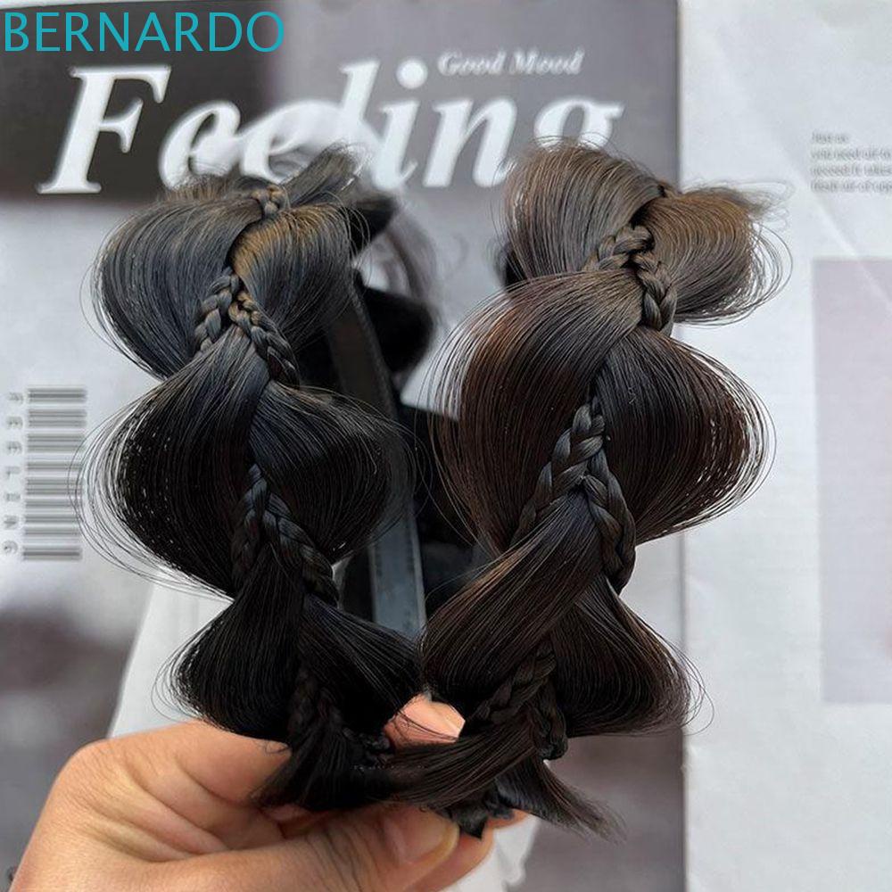 Băng Đô Tóc Giả Thắt Bím Xương Cá Chống Trượt Cho Nữ