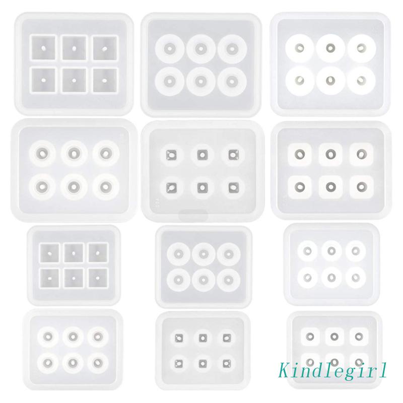Bộ 12 Khuôn Silicone Dùng Làm Trang Sức Thủ Công