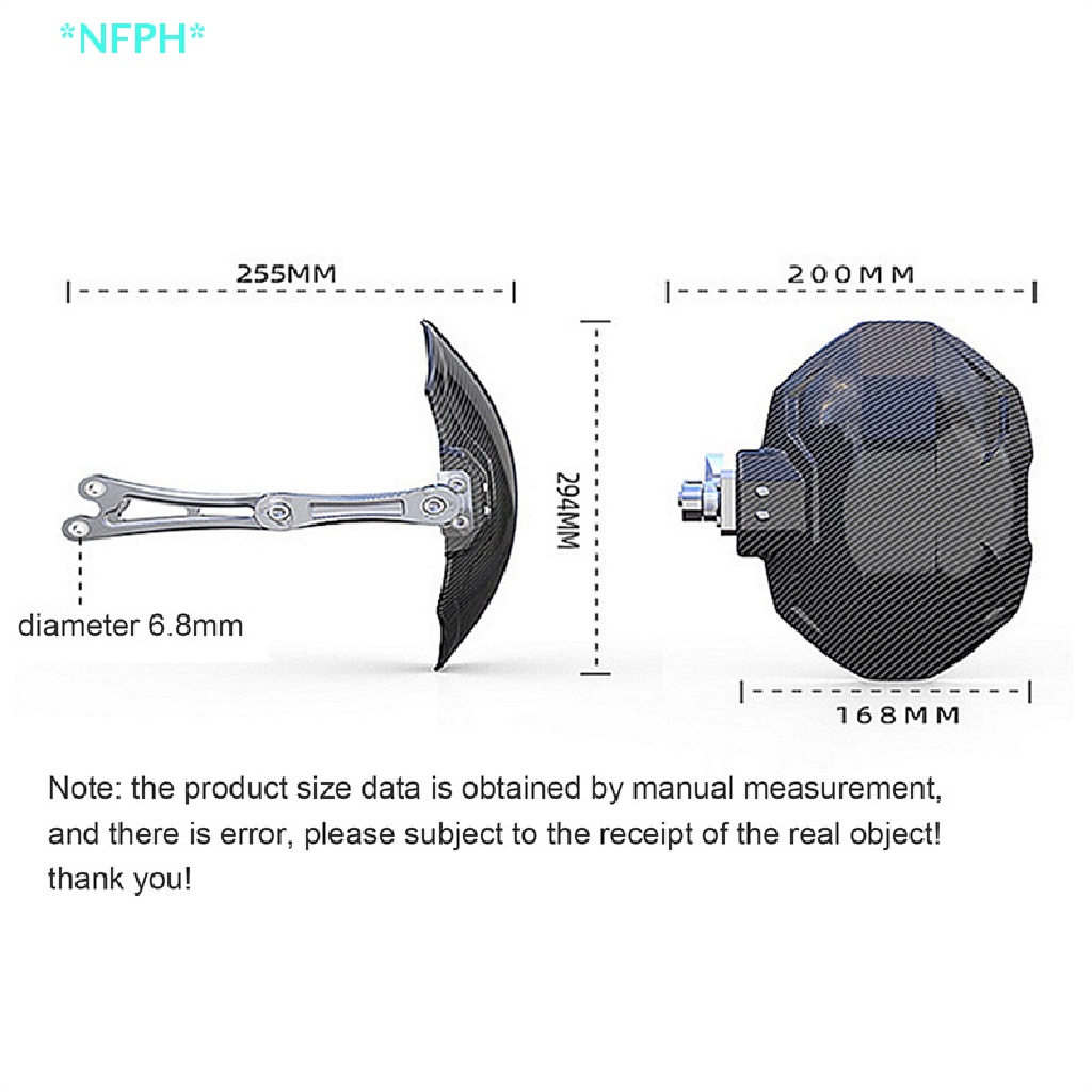 FENDER Tấm Chắn Bùn Bằng Nhựa Sợi Carbon CNC Cao Cấp Cho Xe Mô Tô Mới