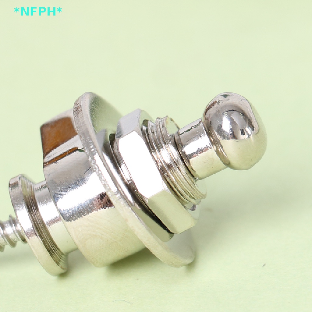 Bộ 2 Chốt Khóa Dây Đeo Đàn Guitar Điện / Guitar Bass Mới