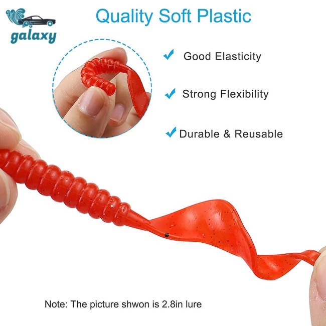 Galaxy Mồi Câu Cá Giả Hình Giun Mềm 10 Màu 3.5g / 6cm