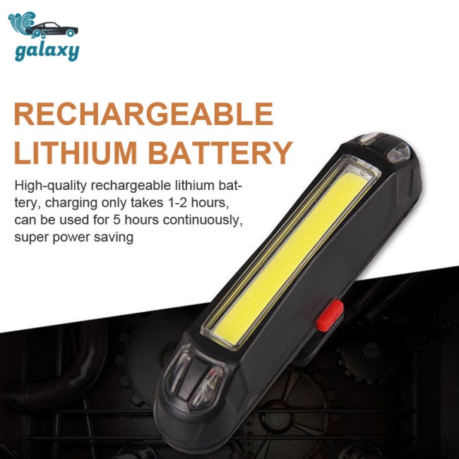 Galaxy Đèn LED Siêu Sáng Gắn Đuôi Xe Đạp Có Thể Sạc Lại Bằng Cổng USB