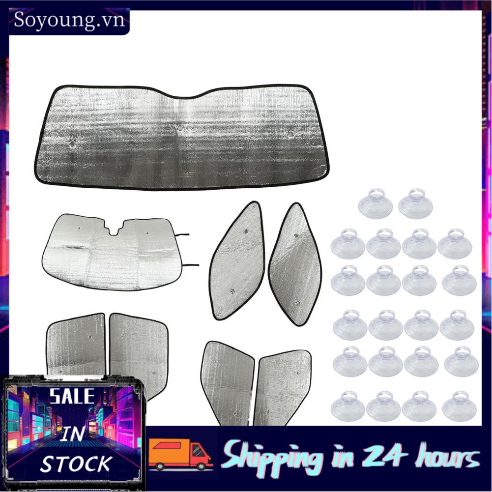 Soyoung Car Window Sunshade Double Layer Auto Interior Sunshades Cover Safe Aluminum Foil PE Cotton for Vehicle