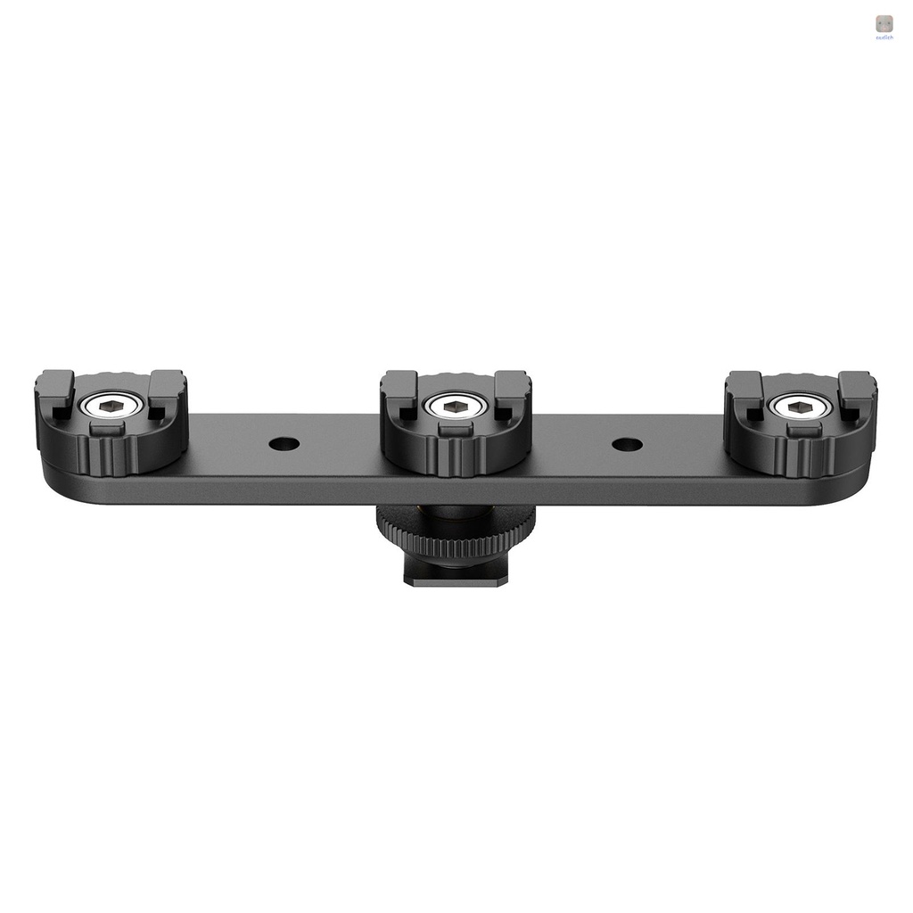 Giá Đỡ Mở Rộng Gắn Đế Giày Lạnh Ulanzi PT-23 Kèm 3 Ngàm Gắn Cold Shoe 180° Đèn LED Quay Video Có Thể Gắn Vào Khung Vực